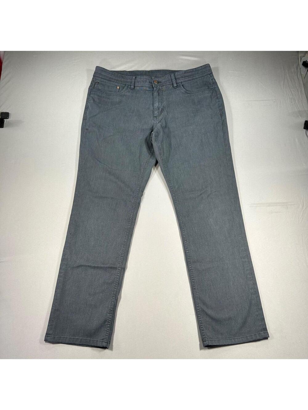 English Laundry Men's Gray Chino Pants 38x30 (tag 36x32) Straight Fit Stretch